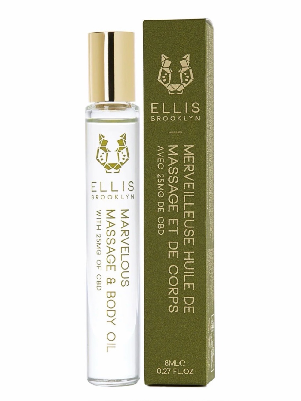 Ellis Brooklyn Marvelous Massage &  Body Oil - CBD (Travel Size)